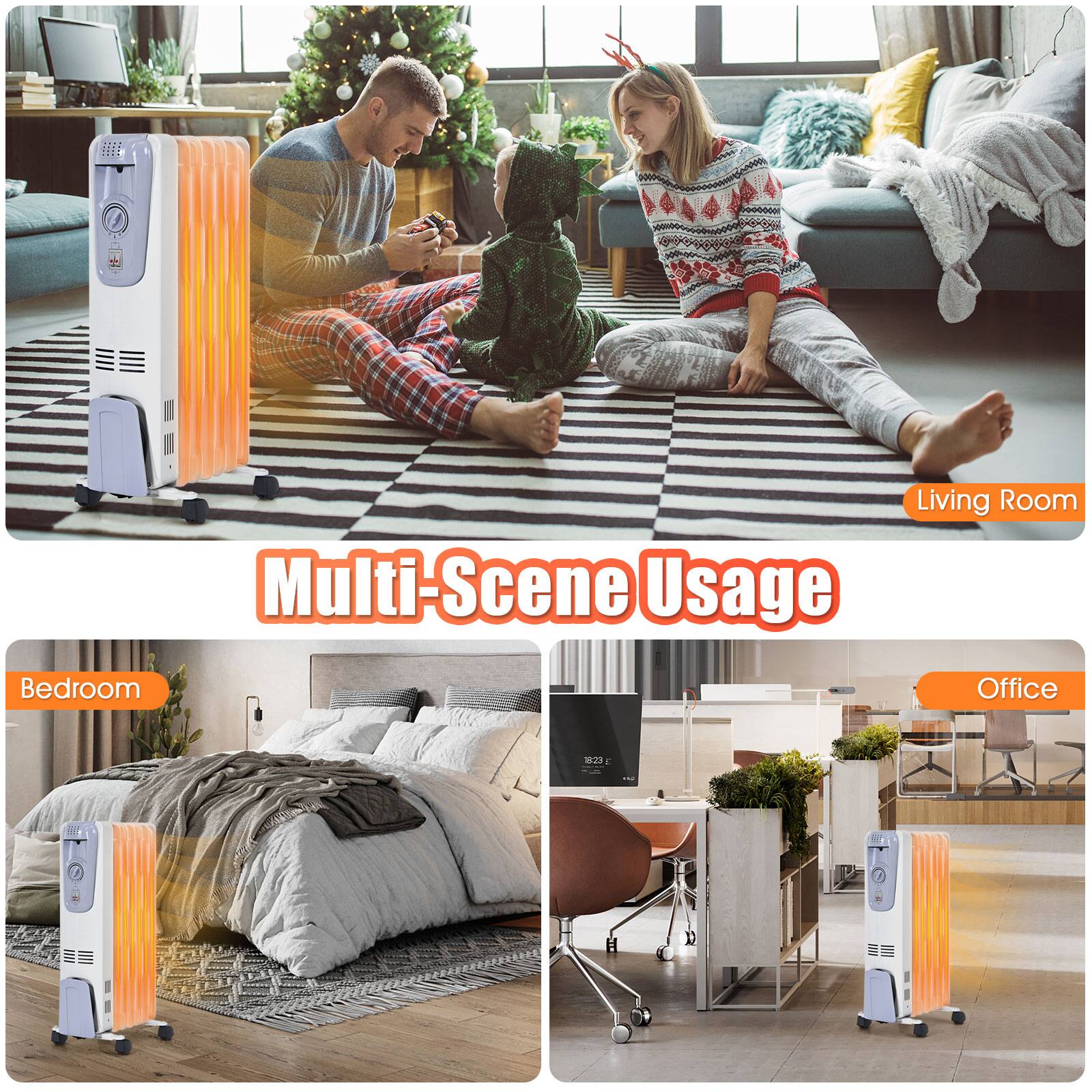 Multi-Scene Usage

Living Room

Bedroom

Office