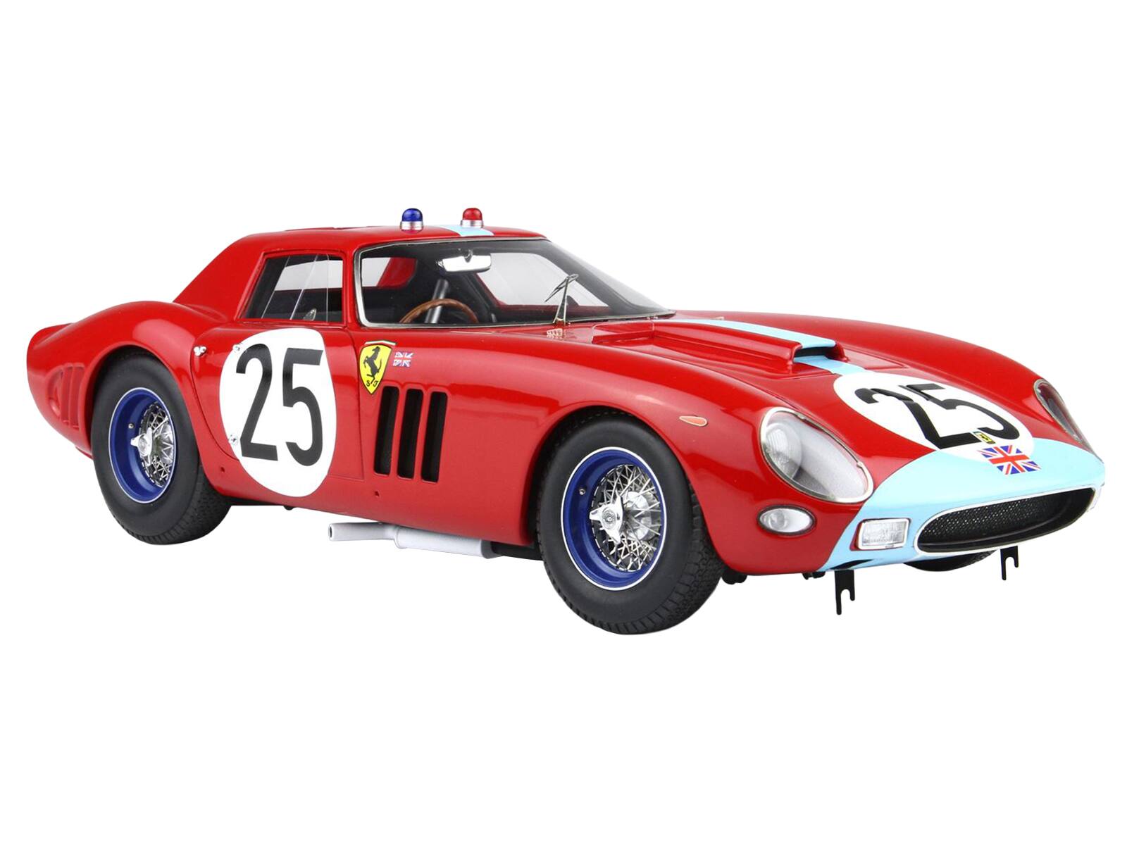 Alt View 1. BBR - Ferrari 250 GTO #25 "24 Hours of Le Mans" (1964) with DISPLAY CASE Limited Edition 1/18 Diecast Model Car by BBR.