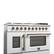 Alt View 2. Forno Appliances - Galiano 5.36 Cu. Ft. Freestanding Double Oven Gas Convection Range with Left-Swing Door - White.