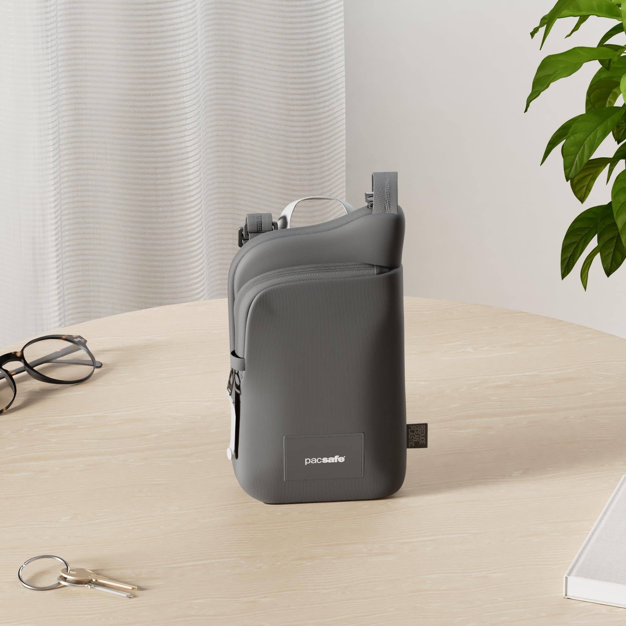 Back. Pacsafe - GO Tech Crossbody (Jet Black) - Jet Black.