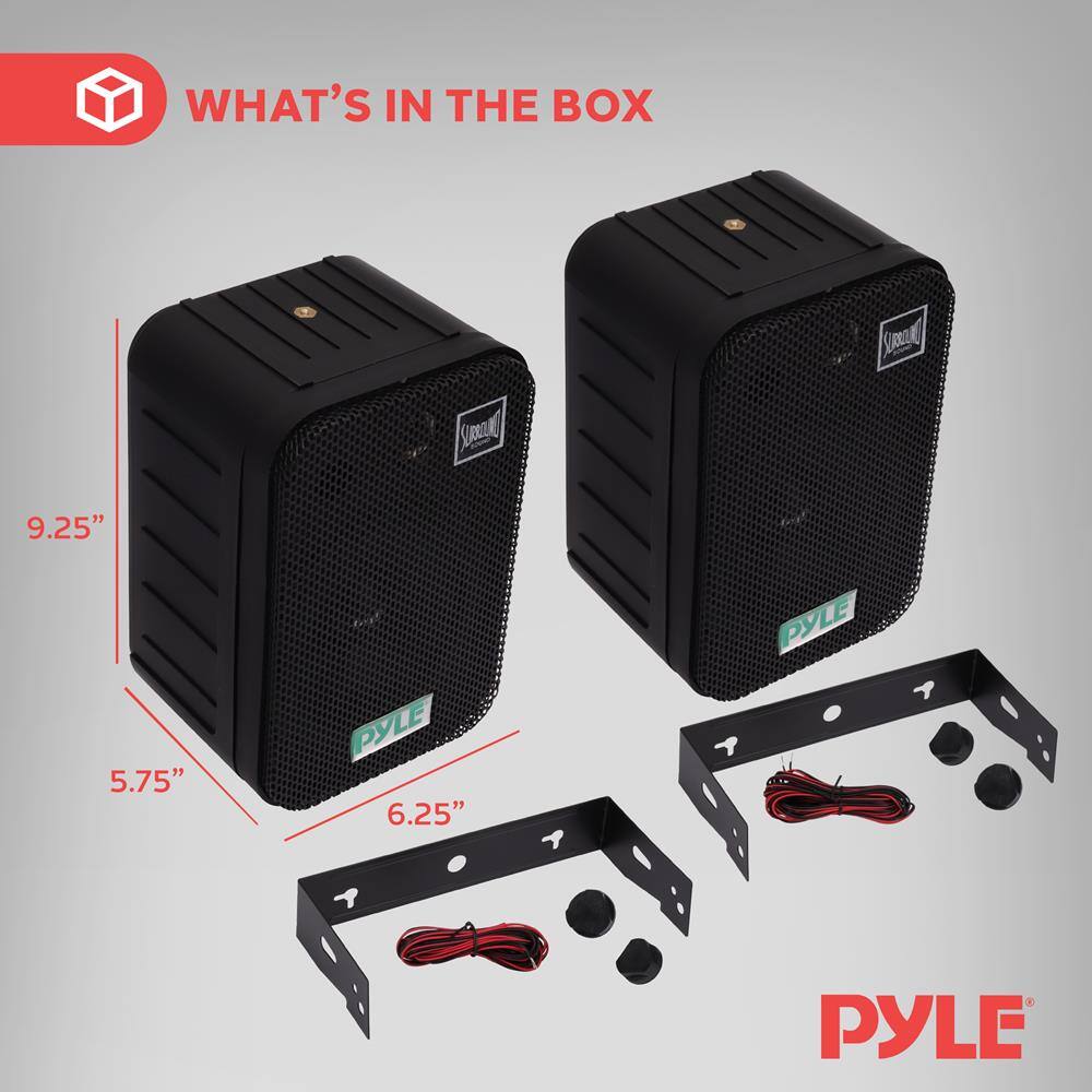 WHAT'S IN THE BOX  
9.25" 5.75" 6.25"  
PYLE  
PYLE