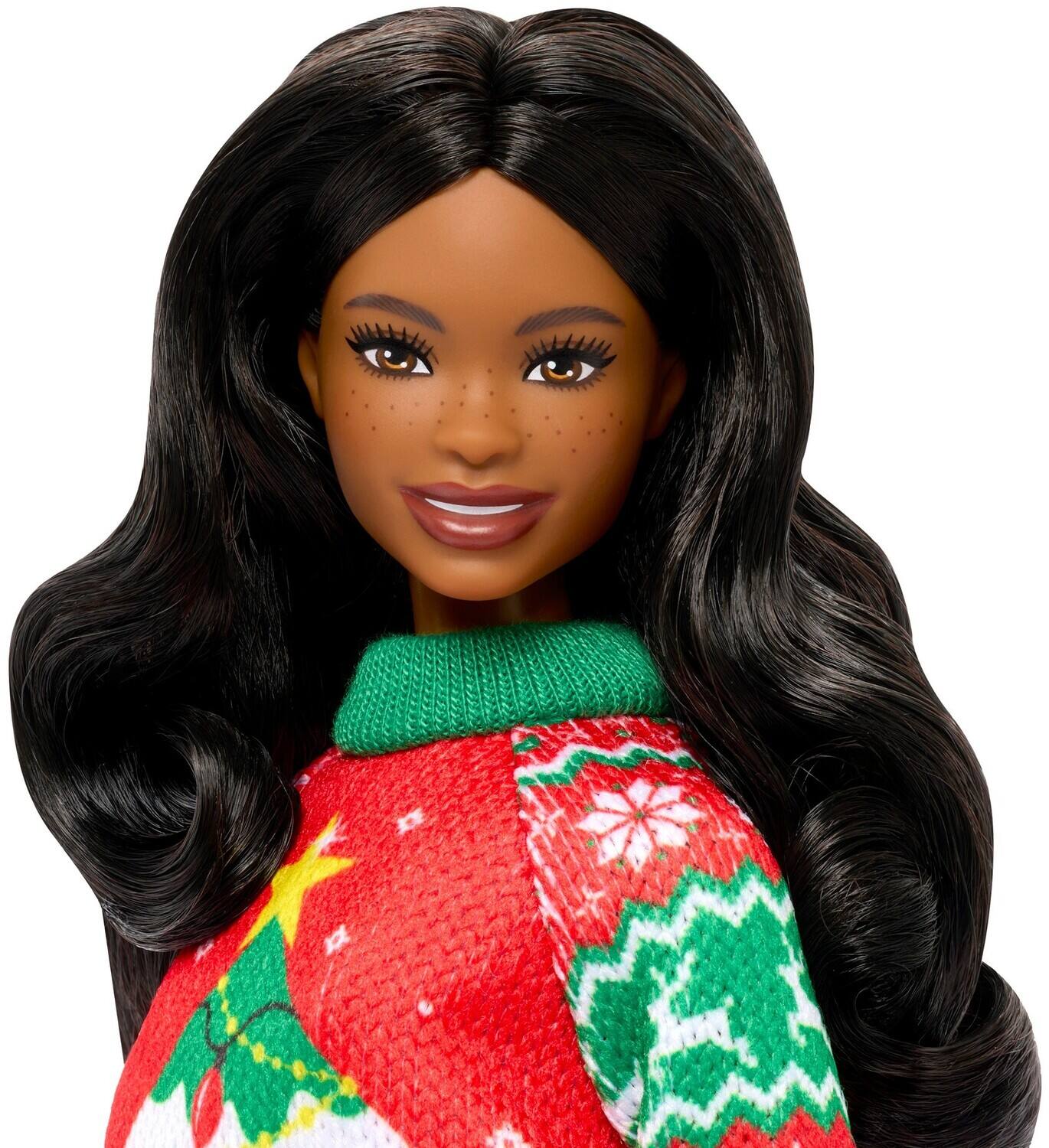 Alt View 4. Mattel - Barbie Signature Holiday Sweater Doll, Christmas Tree, Black   - COLLECTIBLES - Multicolor.