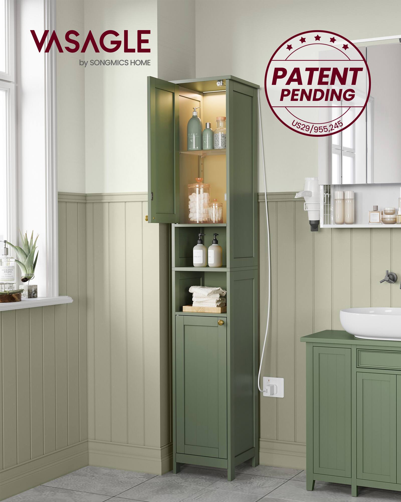 VASAGLE by SONGMICS HOME  
PATENT PENDING  
US29/955245