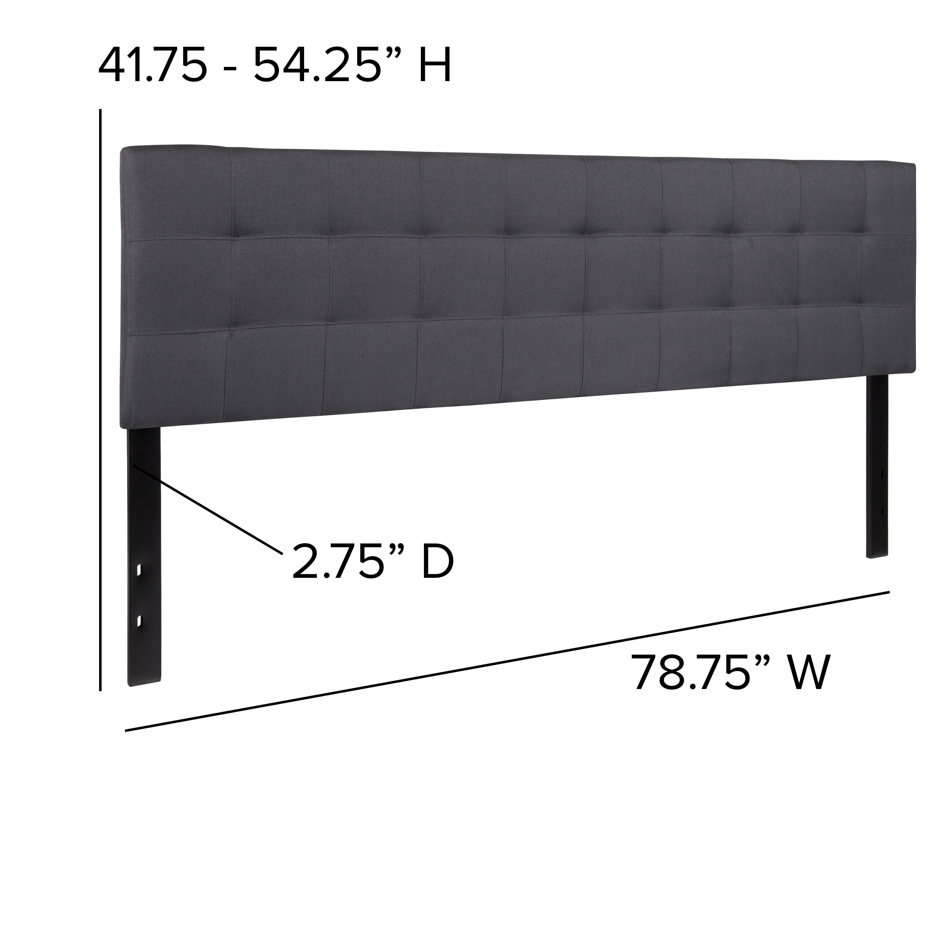 41.75 - 54.25" H  
2.75" D  
78.75" W