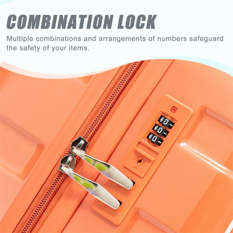 COMBINATION LOCK  
Multiple combinations and arrangements of numbers safeguard the safety of your items.