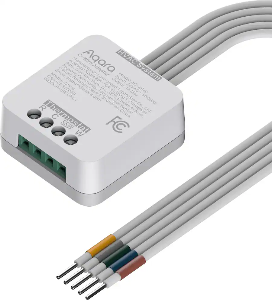 Aqara C Wire Adapter for W200 Smartq Thermostat White AC-X04E - Best Buy