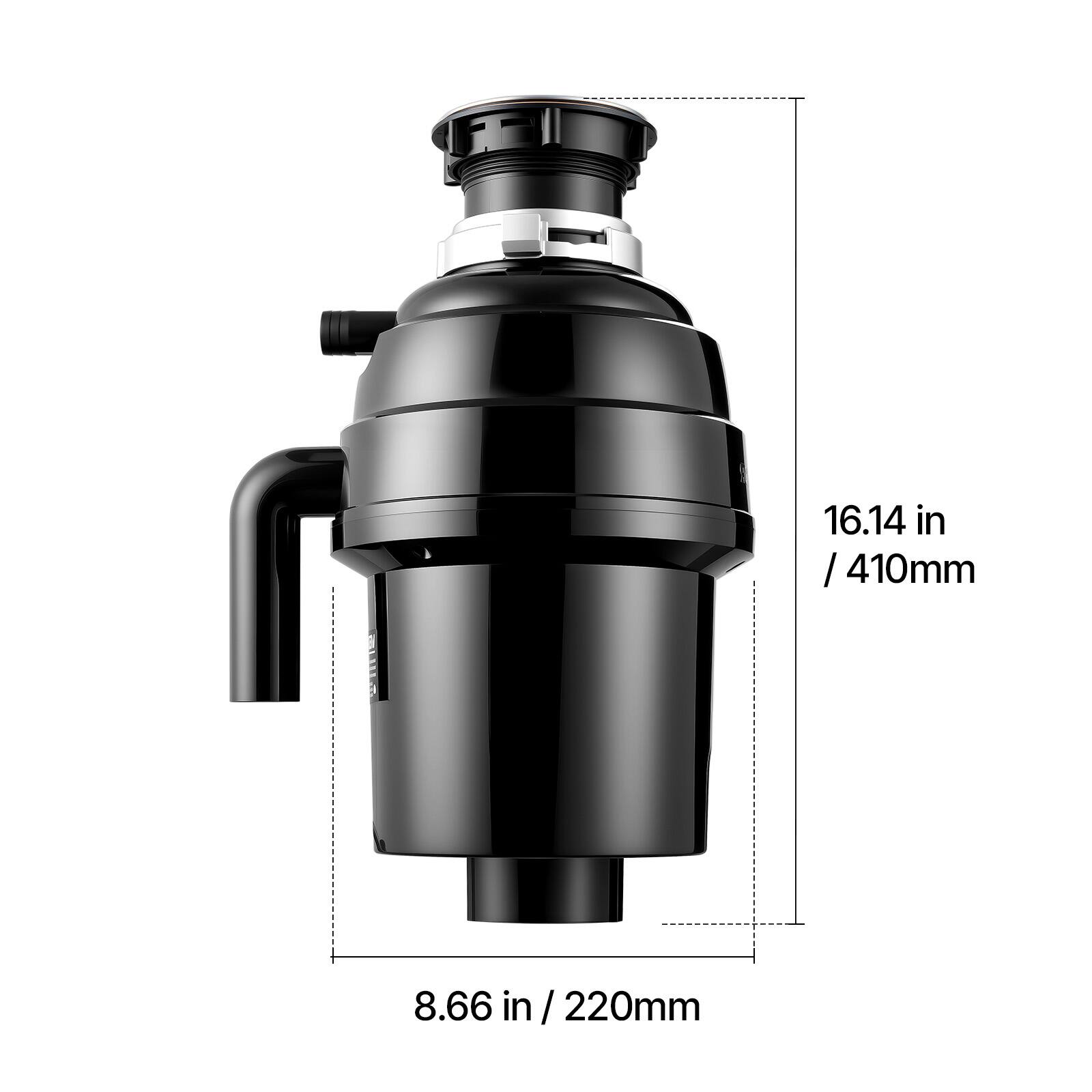 16.14 in / 410mm  
8.66 in / 220mm