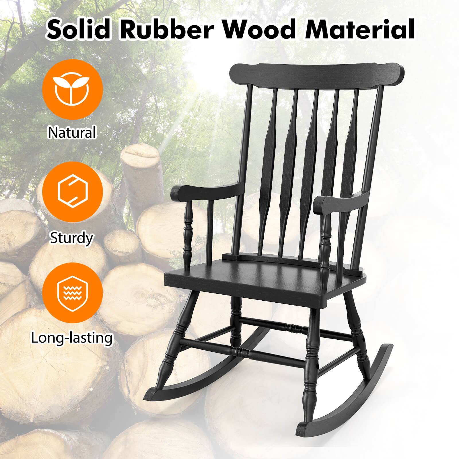 Solid Rubber Wood Material: Natural, Sturdy, Long-lasting.