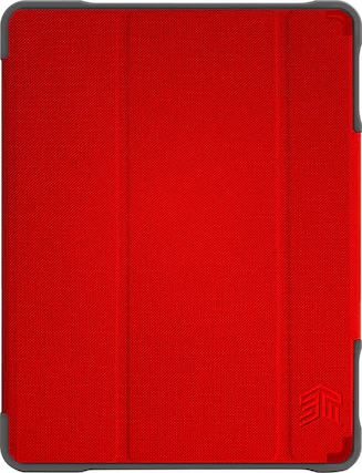 Front. STM - Dux Plus Duo Folio Case for Apple iPad Pro 10.5" and iPad Air (3rd Gen) - Red.