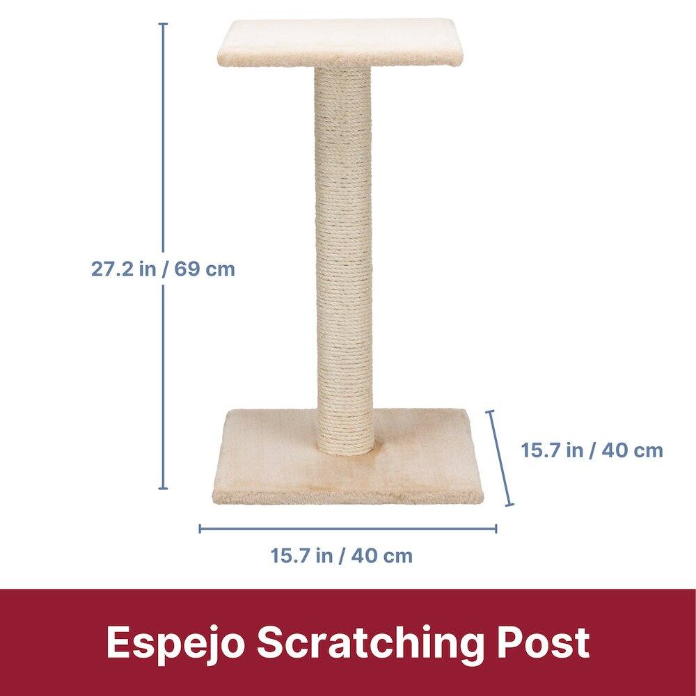 27.2 in / 69 cm  
15.7 in / 40 cm  
15.7 in / 40 cm  

Espejo Scratching Post