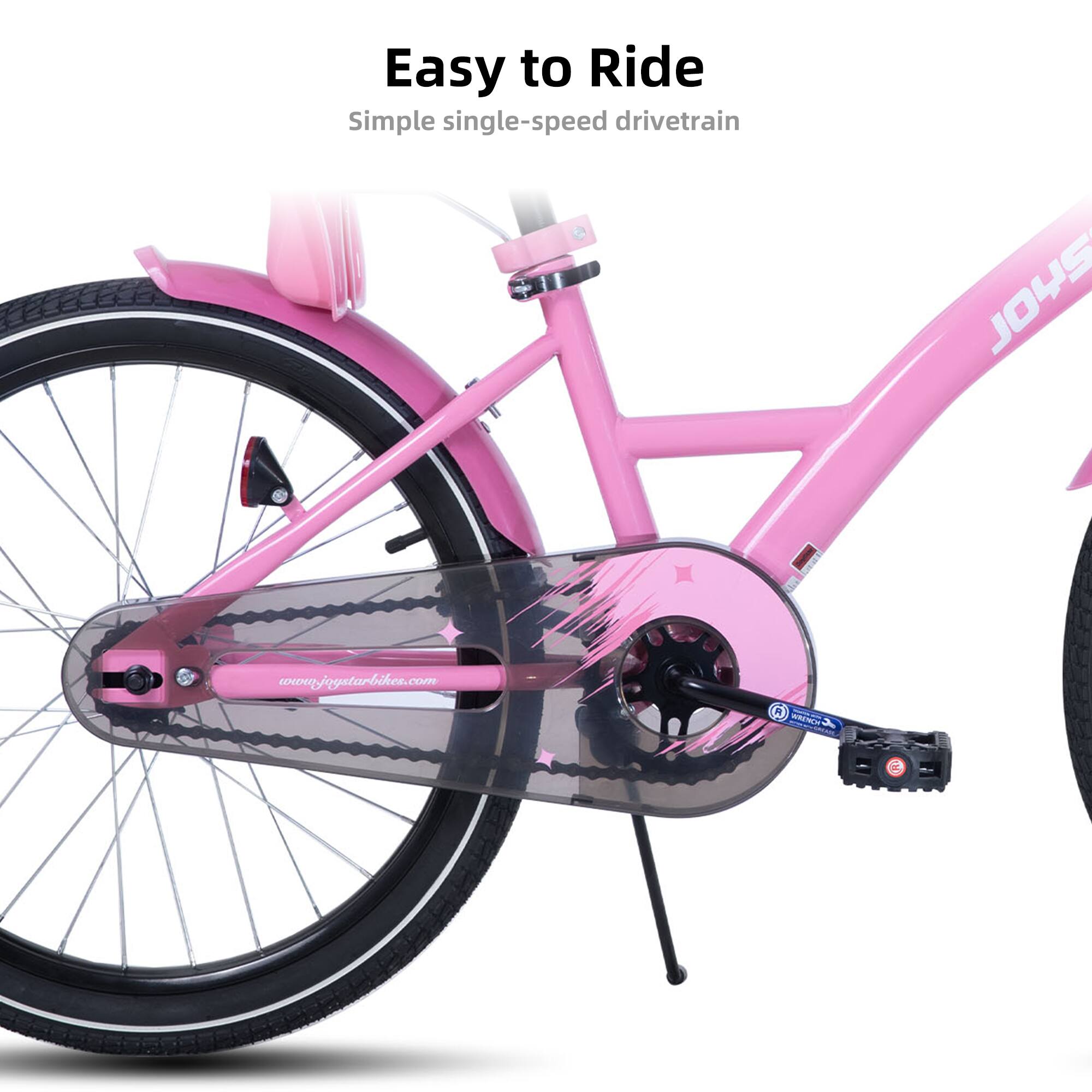 Easy to Ride  
Simple single-speed drivetrain  
www.joystarbikes.com