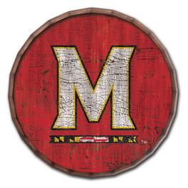 Fan Creations - Maryland Terrapins 24" Cracked Color Barrel Top Sign - Multicolor