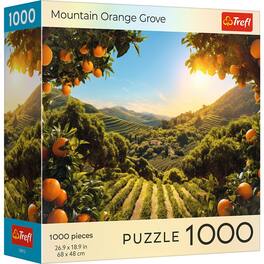 Trefl - Red 1000 Piece Puzzle - Sunsets - Mountain Orange Grove