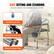 SAFE SITTING AND STANDING
Superior stability, slip-resistance, say no to falls
Anti-Slip Foot Pads
Drop-Down Armrests
Thickened Steel Frame