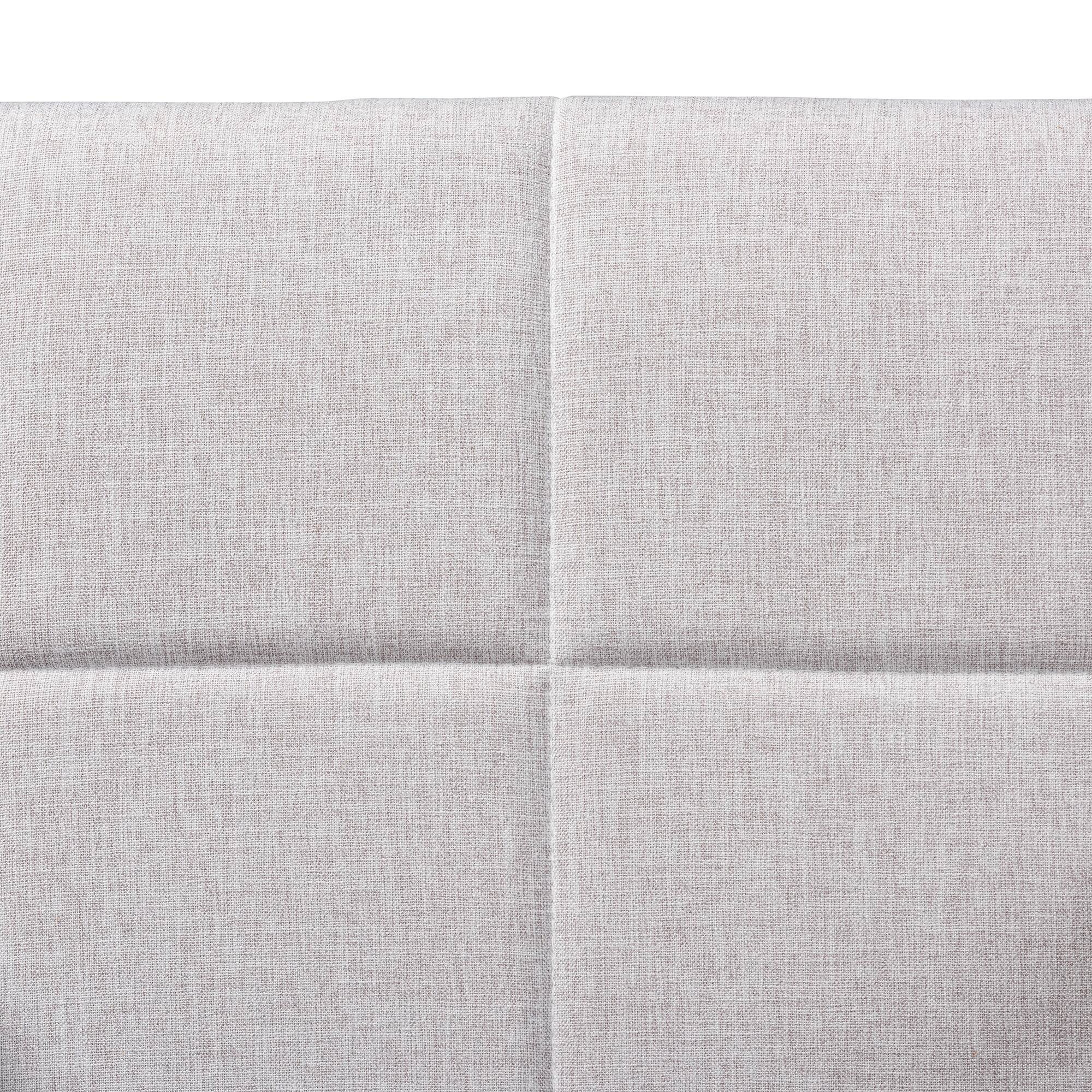 Back. Baxton Studio - Theresa Mid-Century Modern Fabric Upholstered and Walnut Finished Wood 2-Piece Living Room Accent Chair Set - Greyish Beige/Walnut Brown.