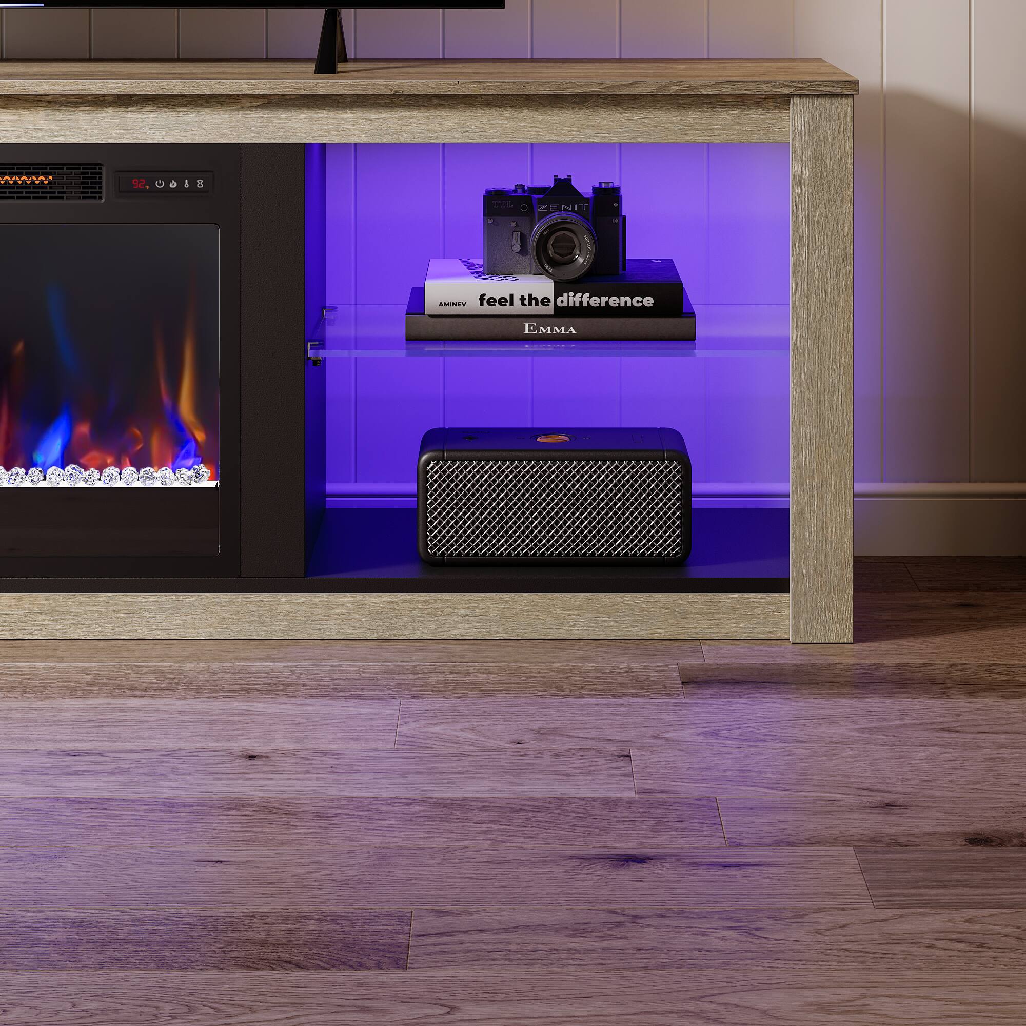 The text on the image reads: "Feel the difference."