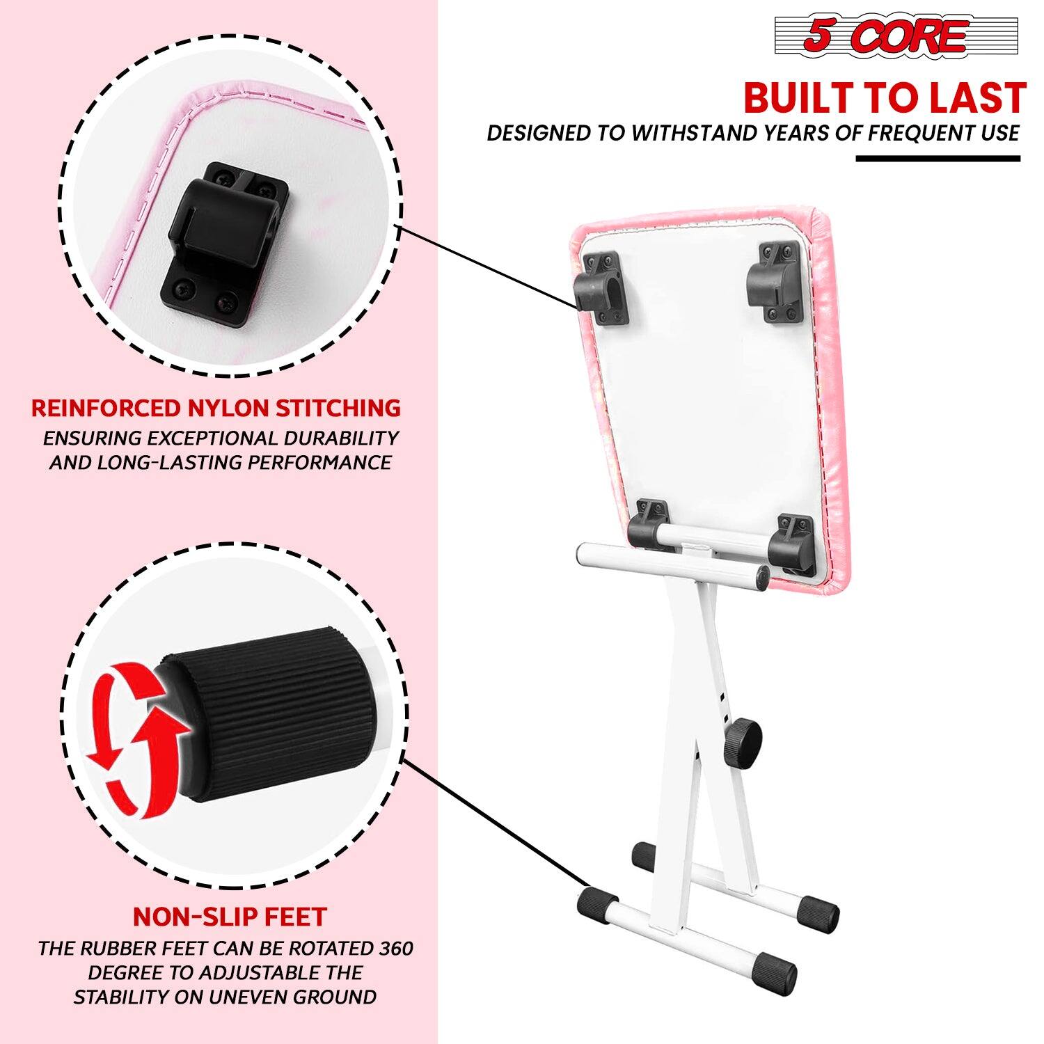 5 CORE
BUILT TO LAST
DESIGNED TO WITHSTAND YEARS OF FREQUENT USE
REINFORCED NYLON STITCHING
ENSURING EXCEPTIONAL DURABILITY AND LONG-LASTING PERFORMANCE
NON-SLIP FEET
THE RUBBER FEET CAN BE ROTATED 360 DEGREE TO ADJUSTABLE THE STABILITY ON UNEVEN GROUND
