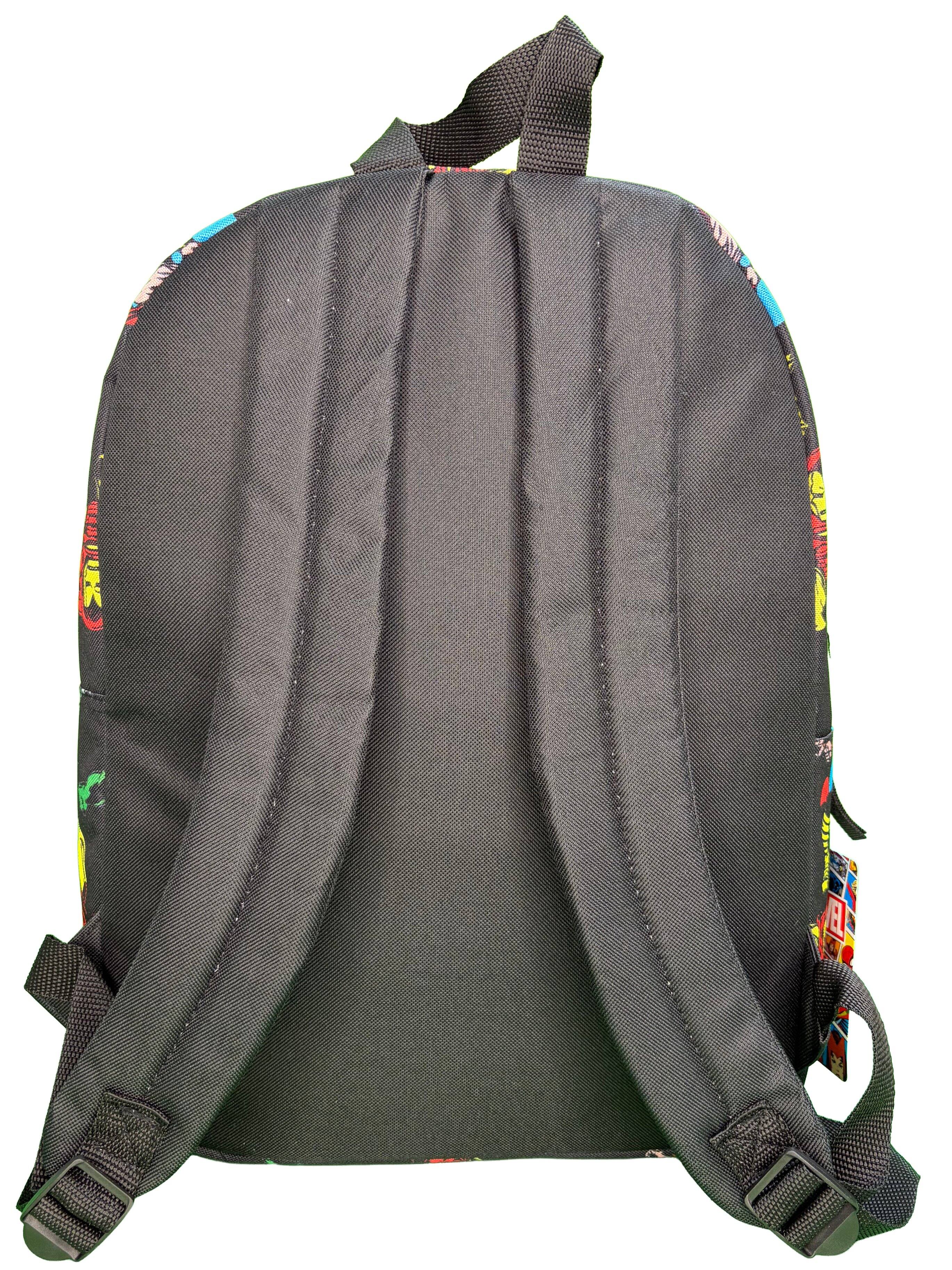 Alt View 4. Marvel - Marvel Avengers All Over Print Black 16" Nylon School Backpack for Boys, with a front Pocket - Assorted Pre-Pack.