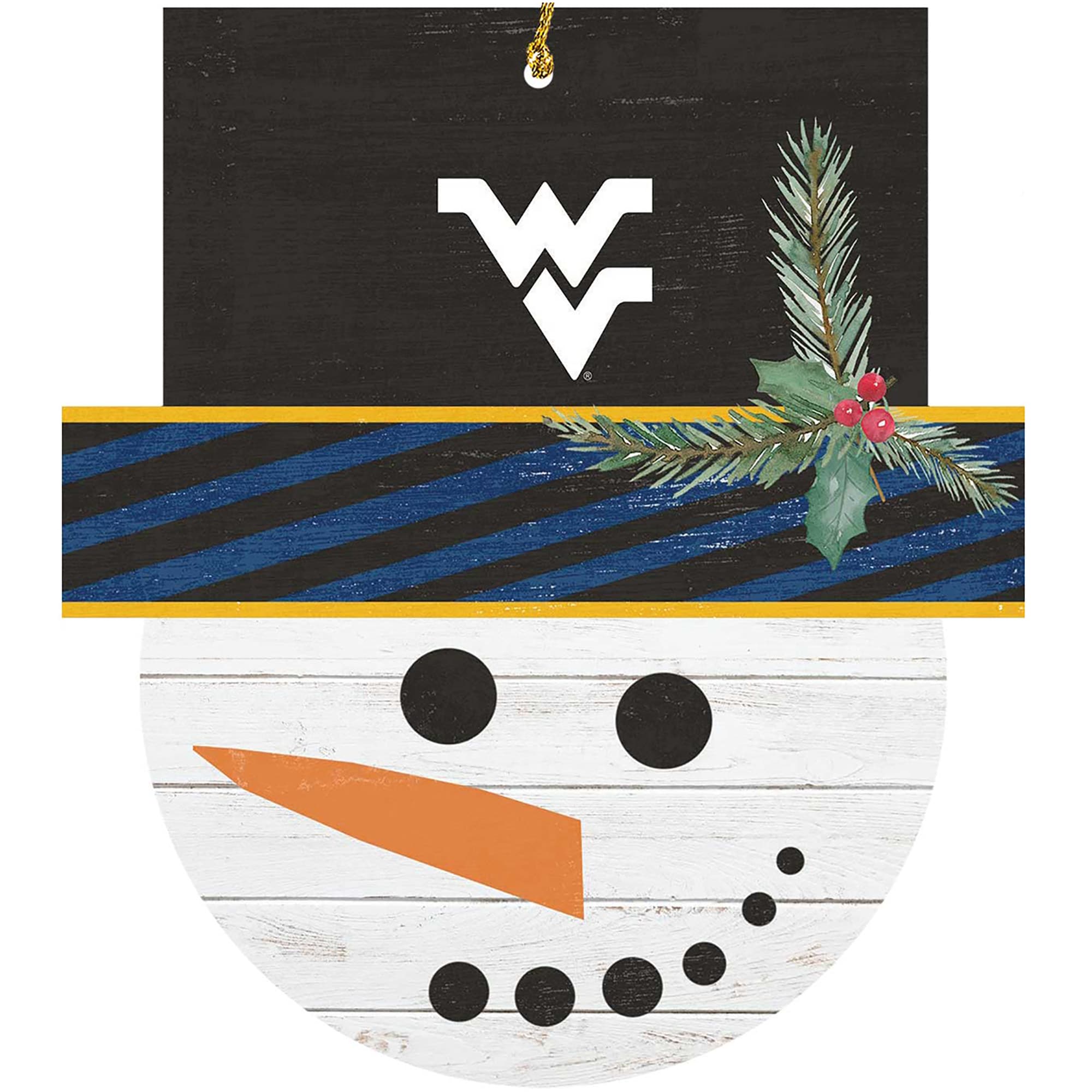 Alt View 3. Jardine - West Virginia Mountaineers Ornament Bundle - White.