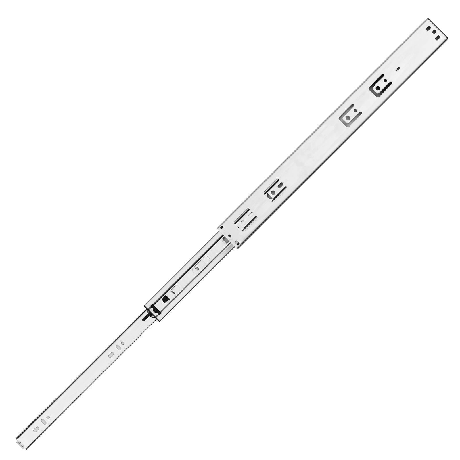 Alt View 5. VEVOR - 10 Pairs of 18 Inch Drawer Slides Side Mount Rails, Heavy Duty Full Extension Steel Track, Soft-Close Noiseless Guide - Silver.