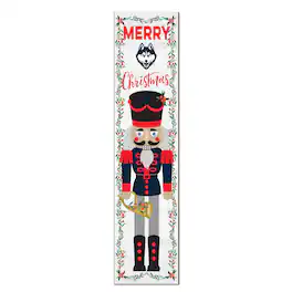 Jardine - UConn Huskies 11" x 46" Nutcracker Holiday Leaner Sign - White