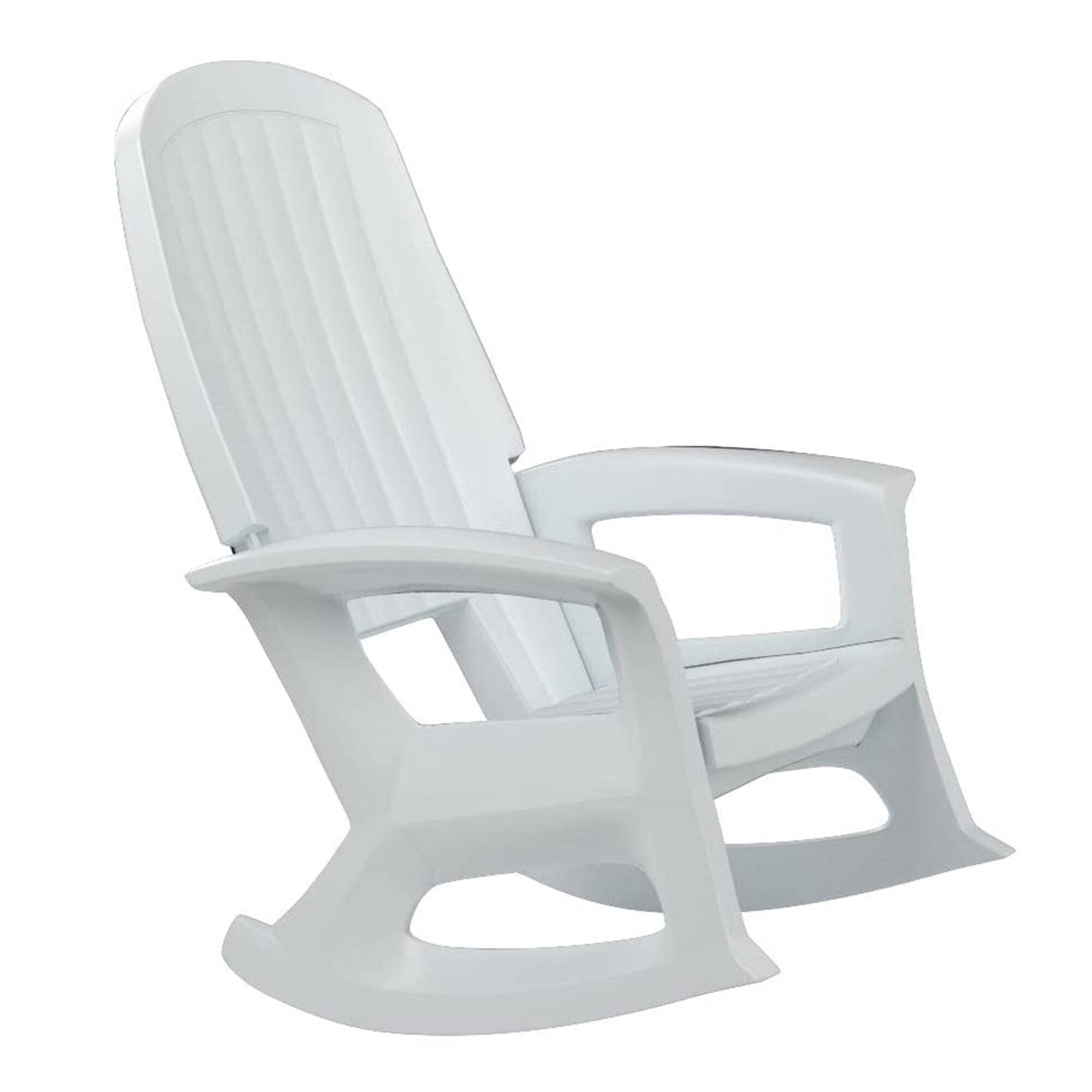 Alt View 2. Semco - Semco Rockaway Heavy Duty All Weather Outdoor Rocking Chair, White (3 Pack) - White.