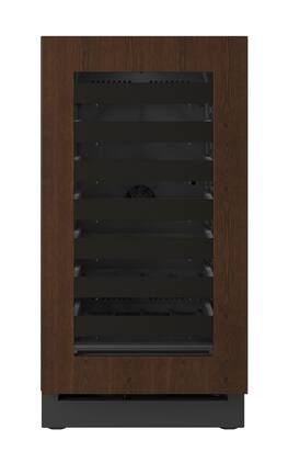 U-Line - 18"W. 3.5 Cu.Ft. Built-In Wine Refrigerator-Panel Ready Frame/Glass - Integrated Frame