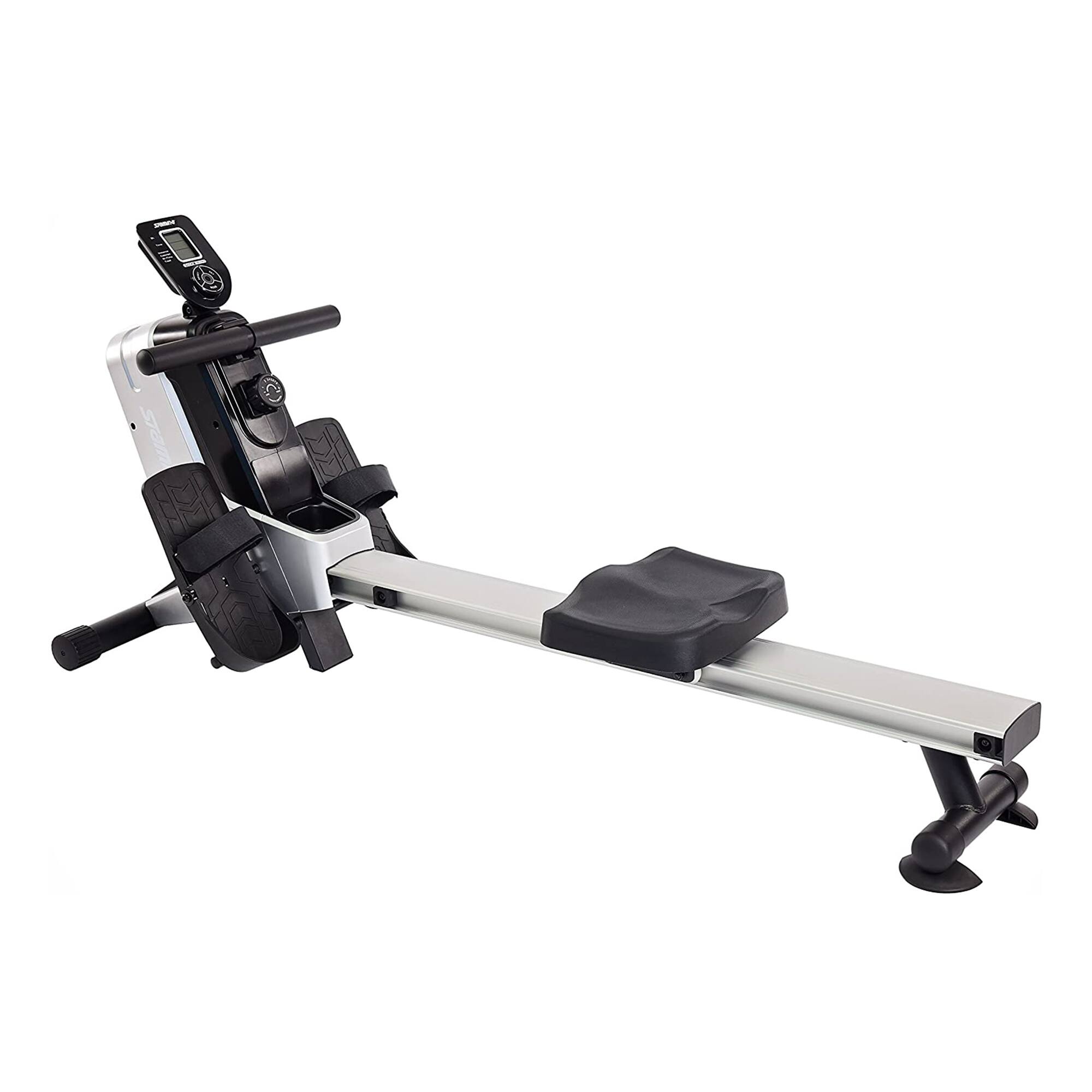 Front. Stamina Products - Stamina Products 35-1110 Multi-Level Magnetic Resistance Compact Rowing Machine - Silver.