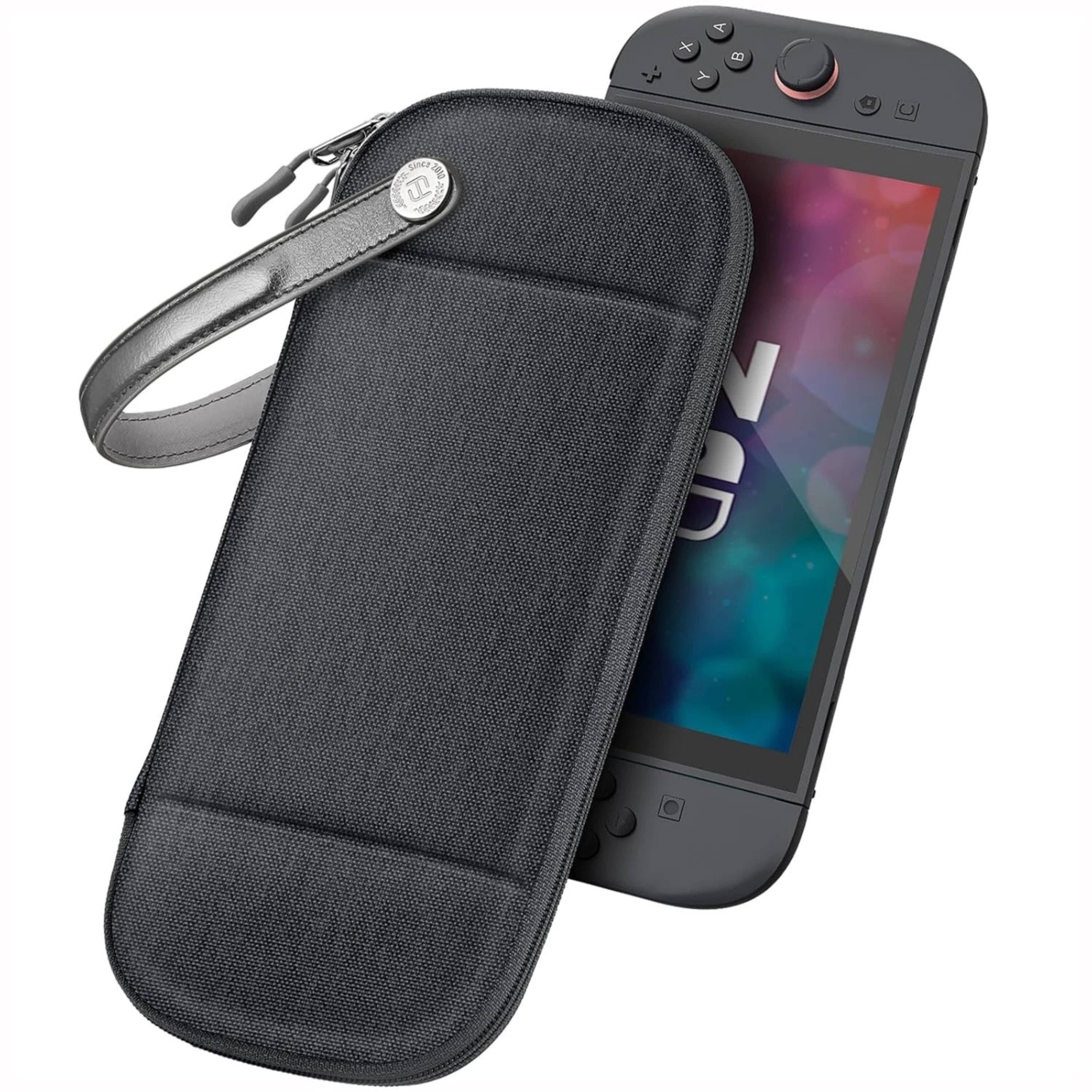 Front. Kitcheniva - Lightweight Carrying Case For Nintendo Switch 2 2025 With Pocket Gray - Gray.