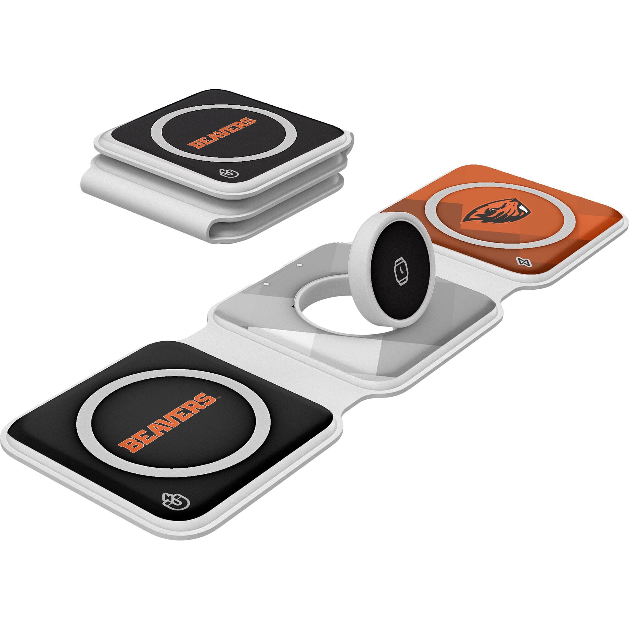 Keyscaper - Oregon State Beavers 3-in-1 Foldable Charger - White