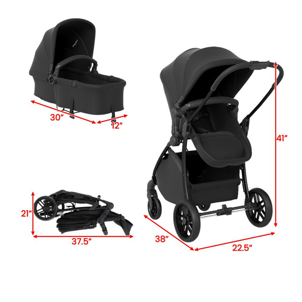 - Width: 30"
- Depth: 12"
- Height: 41"
- Seat Height: 38"
- Wheelbase: 37.5"
- Wheel Diameter: 21"
- Handle Height: 41"
- Folded Width: 22.5"