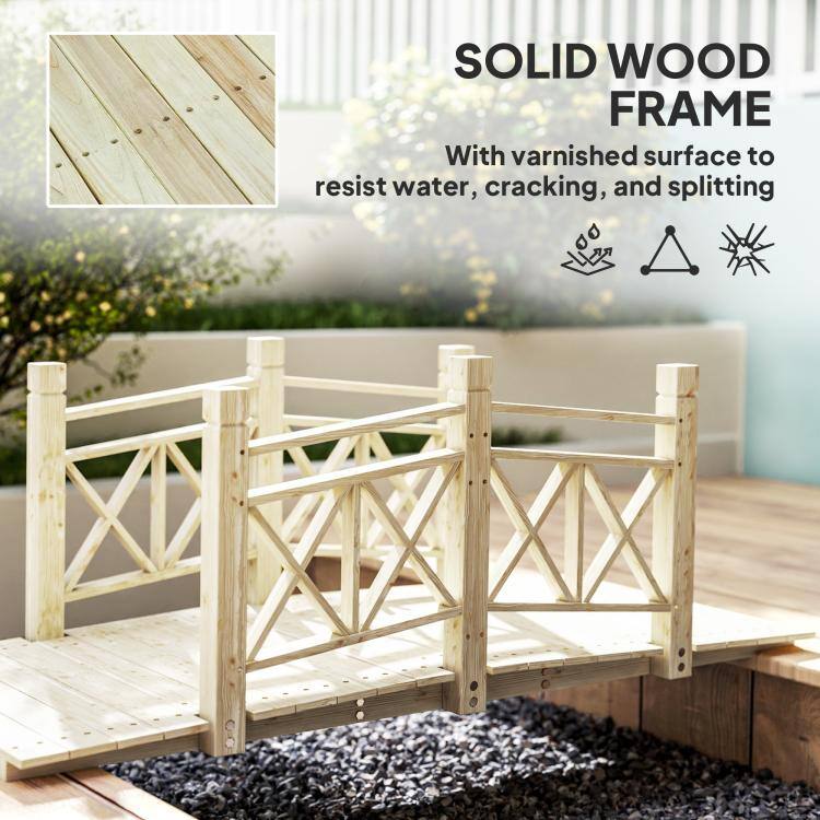 SOLID WOOD FRAME  
With varnished surface to resist water, cracking, and splitting