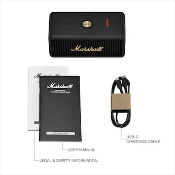 Marshall Emberton III Portable Bluetooth Speaker with Rugged Marshall Emberton III Portable Bluetooth Speaker with Rugged