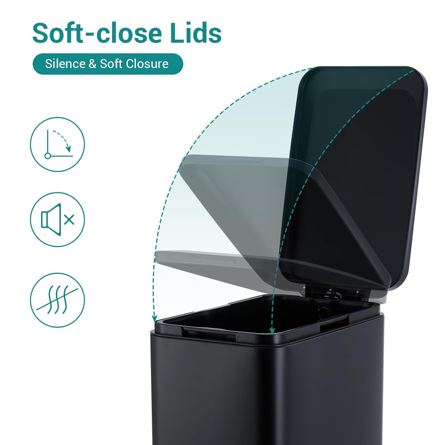 Soft-close Lids  
Silence & Soft Closure
