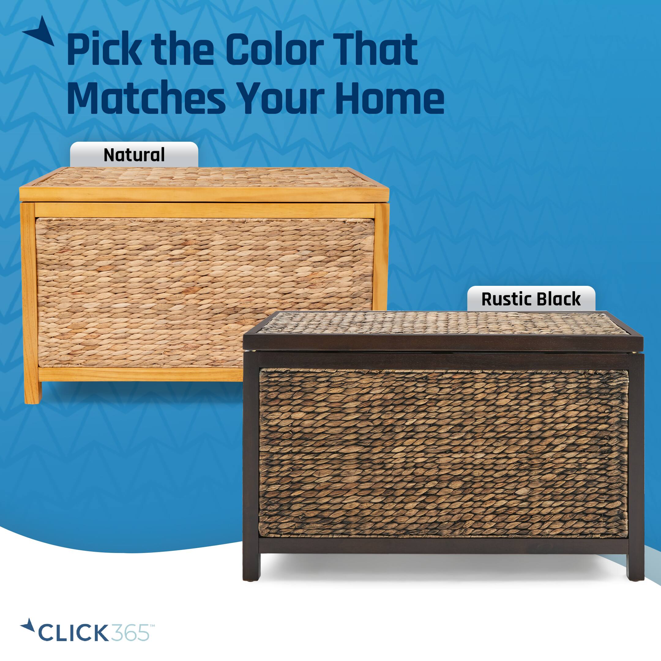 Pick the Color That Matches Your Home  
Natural  
Rustic Black  
CLICK365