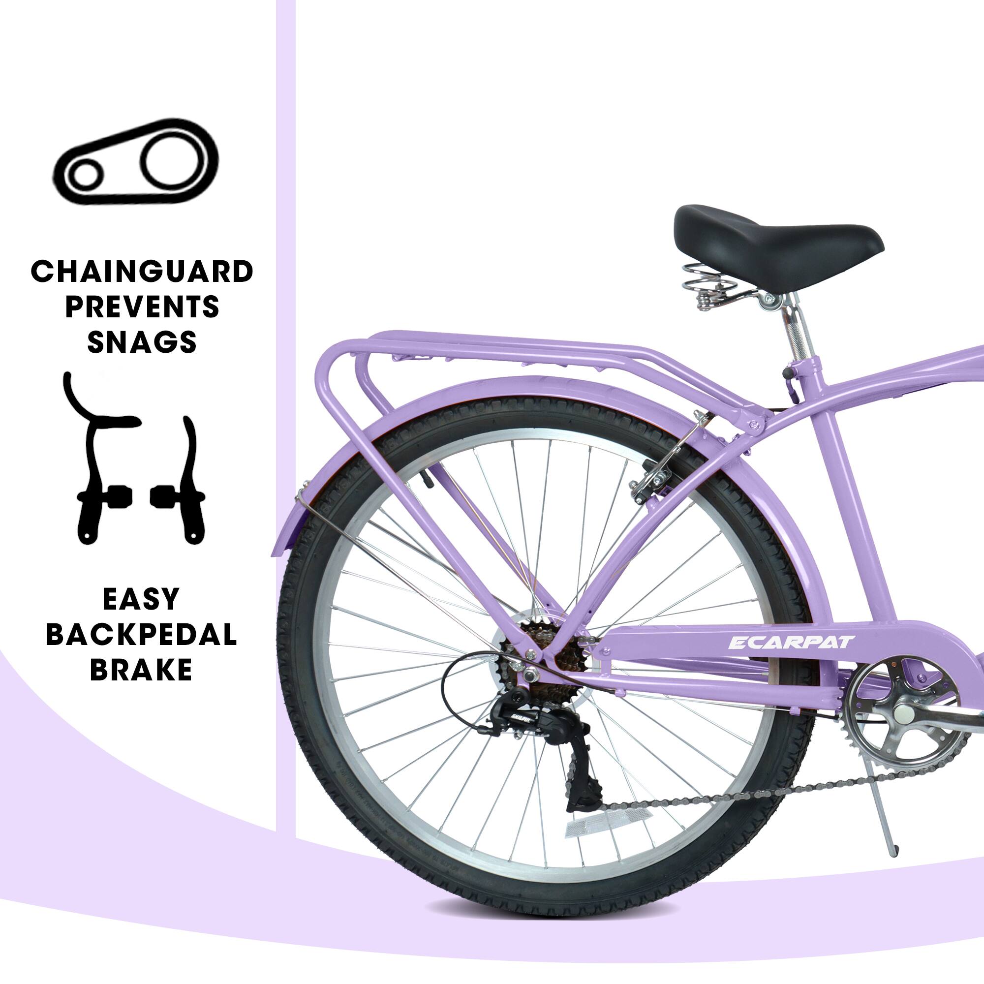 CHAINGUARD PREVENTS SNAGS  
EASY BACKPEDAL BRAKE  
ECARPAT