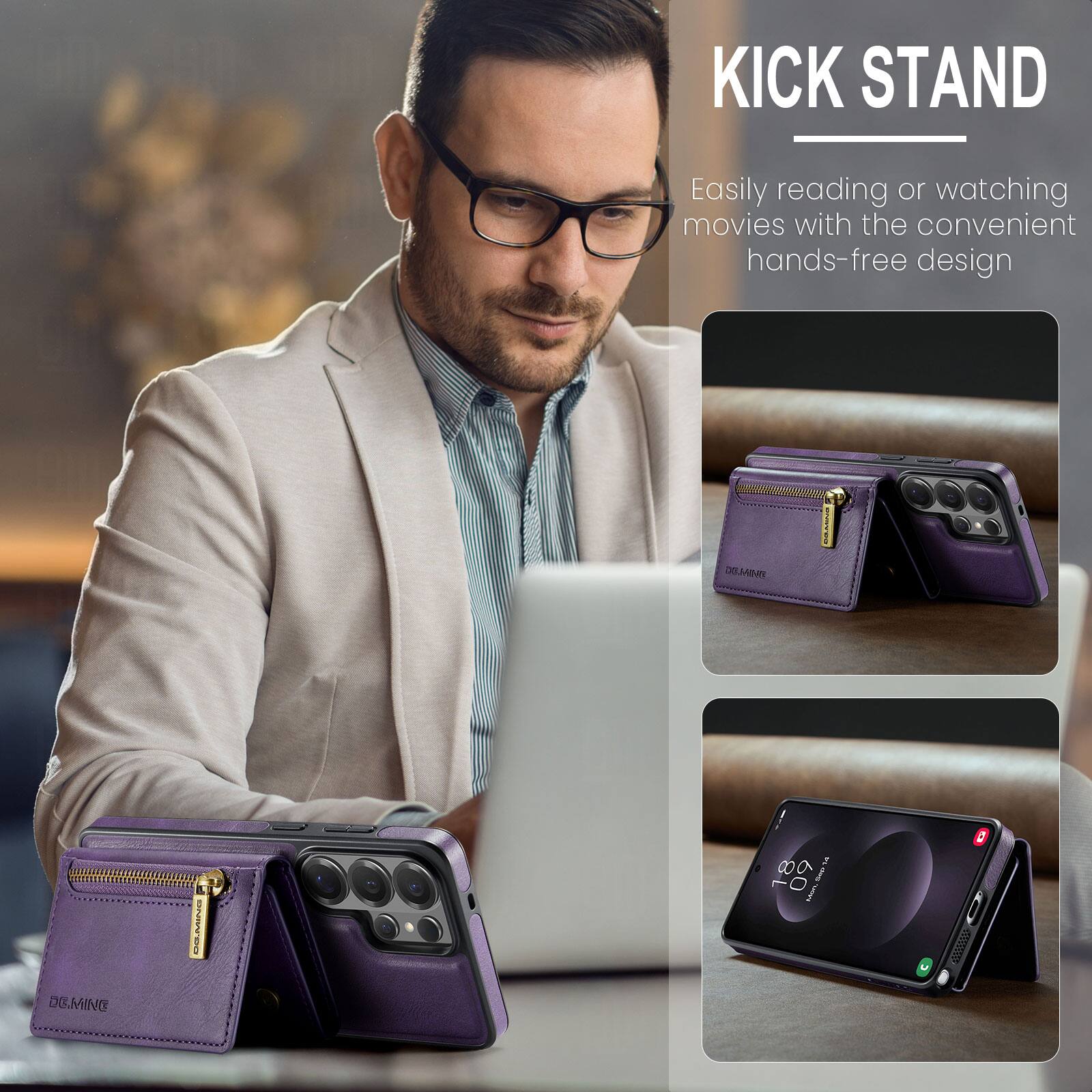 KICK STAND

Easily reading or watching movies with the convenient hands-free design

DGJINS MA DEMING M ! 100 00 o SSP  D TE