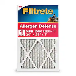 Filtrete - Allergen Defense 20" x 25" x 1" Pleated Air Filter, MERV 11 - Red