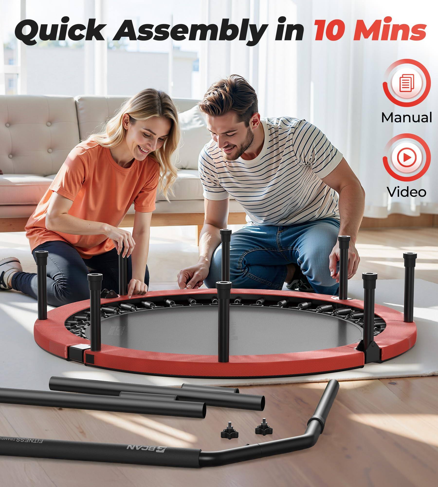 Quick Assembly in 10 Mins

Manual

Video