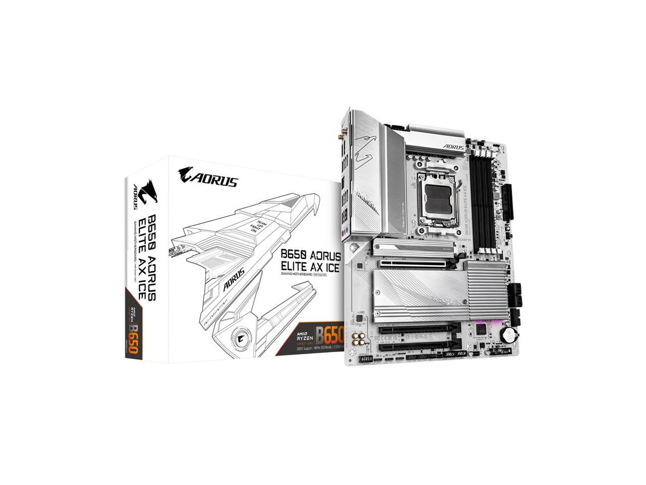 AORUS B650 ELITE AX ICE  
AORUS B650 ELITE AX ICE  
AMD Ryzen  
B650