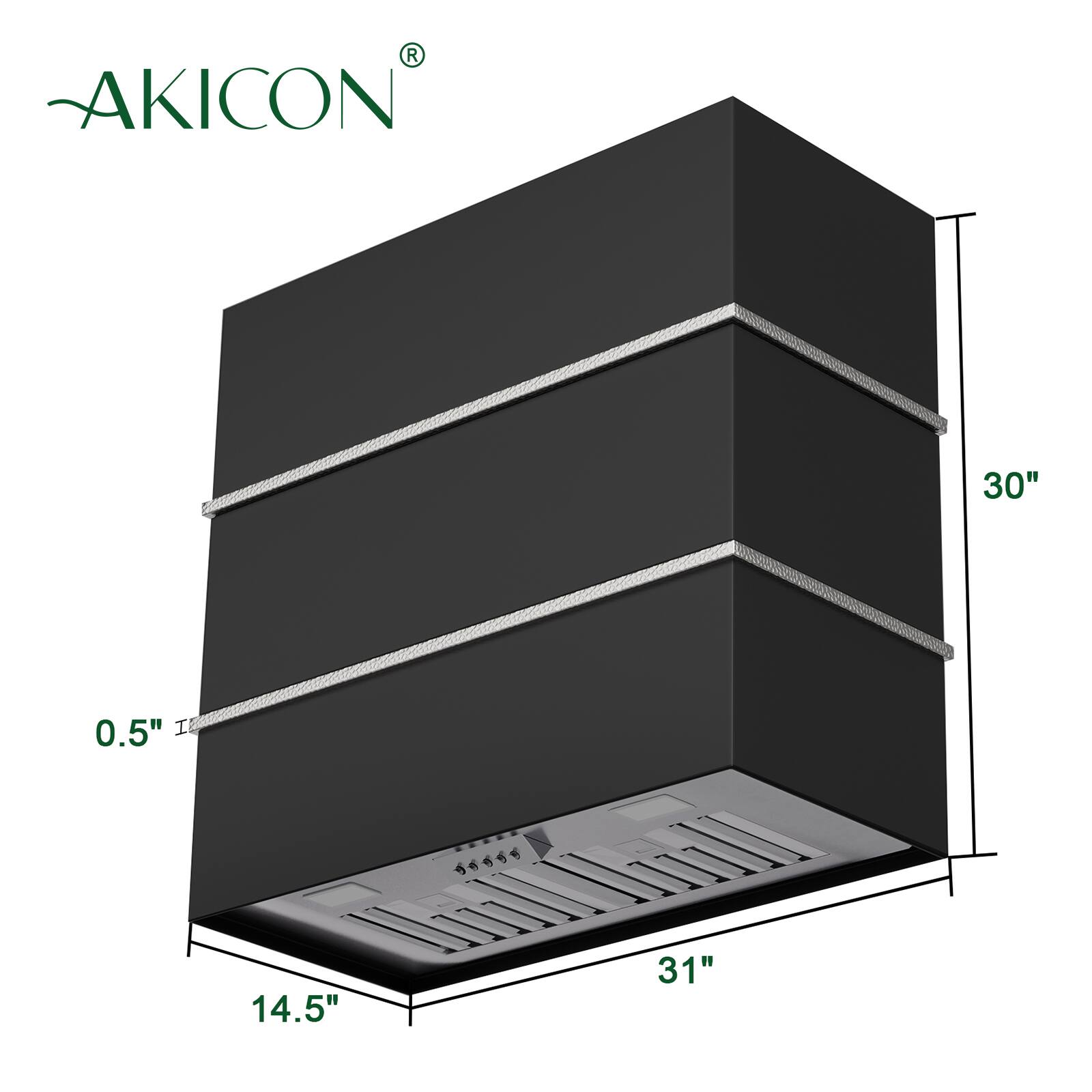 AKICON  
30"  
0.5"  
14.5"  
31"