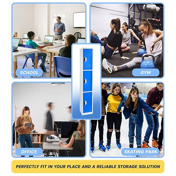 SCHOOL, GYM, OFFICE, SKATING PARK, PERFECTLY FIT IN YOUR PLACE AND A RELIABLE STORAGE SOLUTION