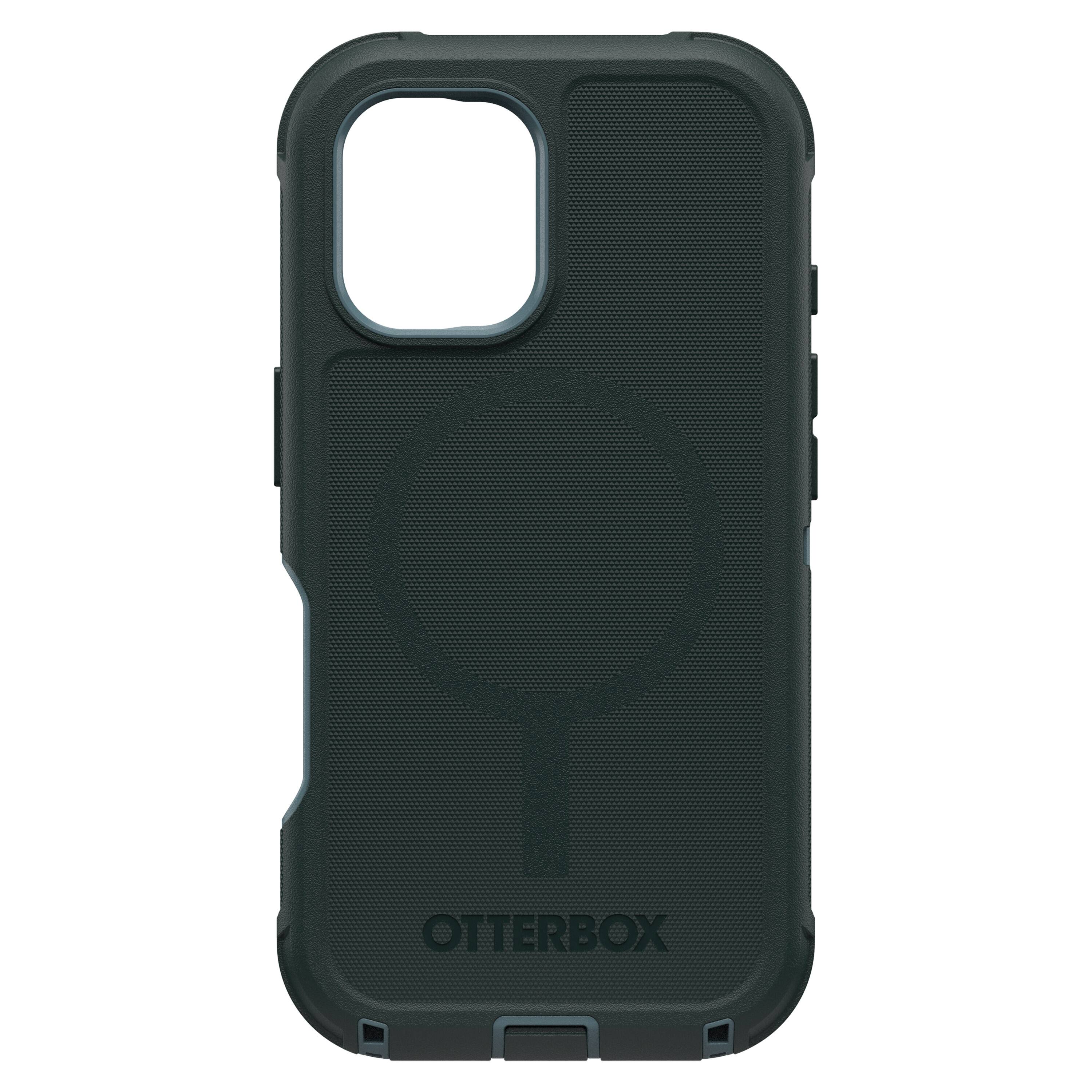 Angle. OtterBox - Defender Series Pro Hard Shell for MagSafe for Apple iPhone 16 - Sagebrush.