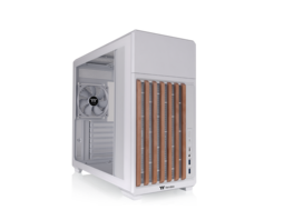 Thermaltake - TR300 WS Wood Trim Mid Tower, 1x120mm Fan, ATX/mATX/mITX, 360mm Rad, 410mm GPU, Snow - Snow
