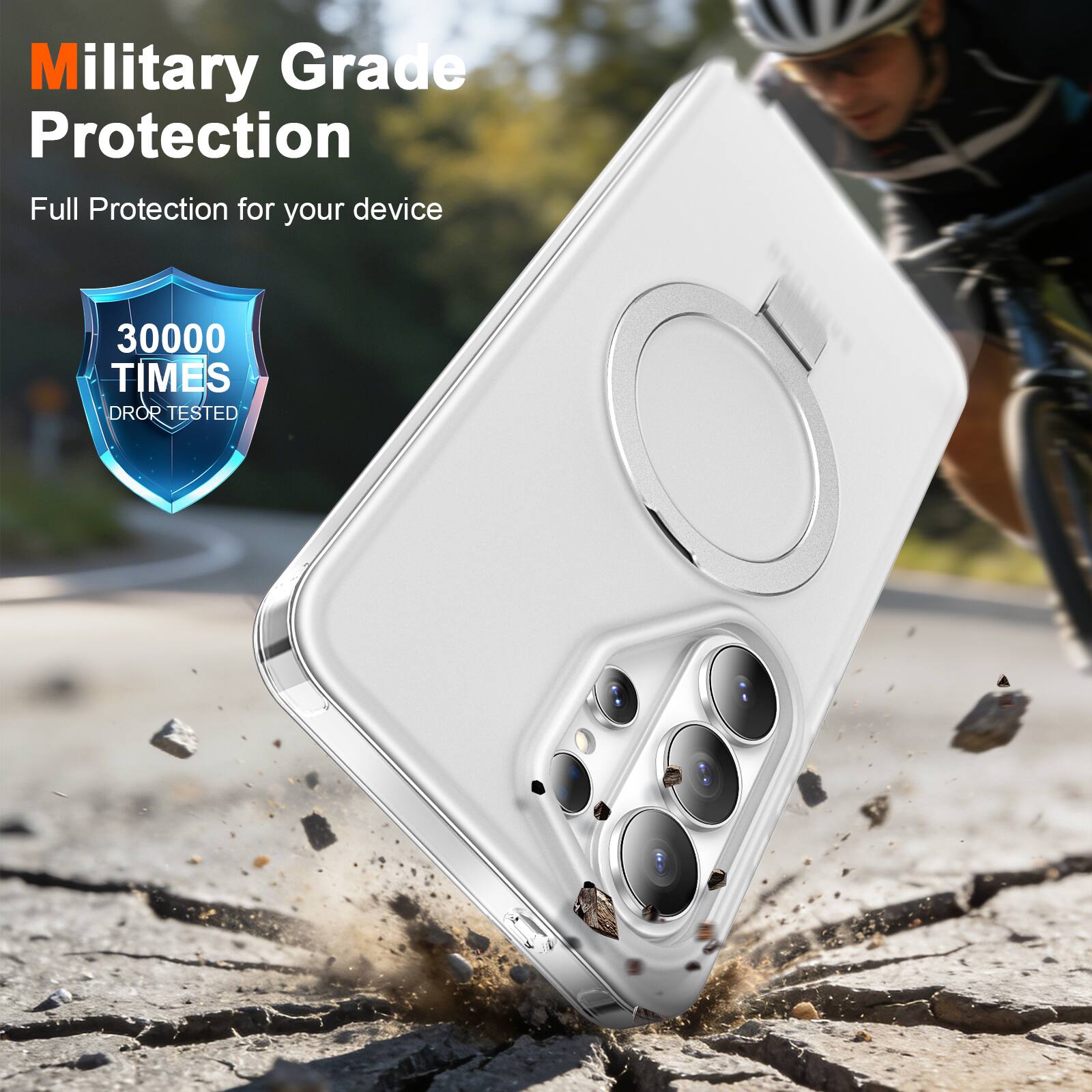 Military Grade Protection  
Full Protection for your device  
30000 TIMES DROP TESTED