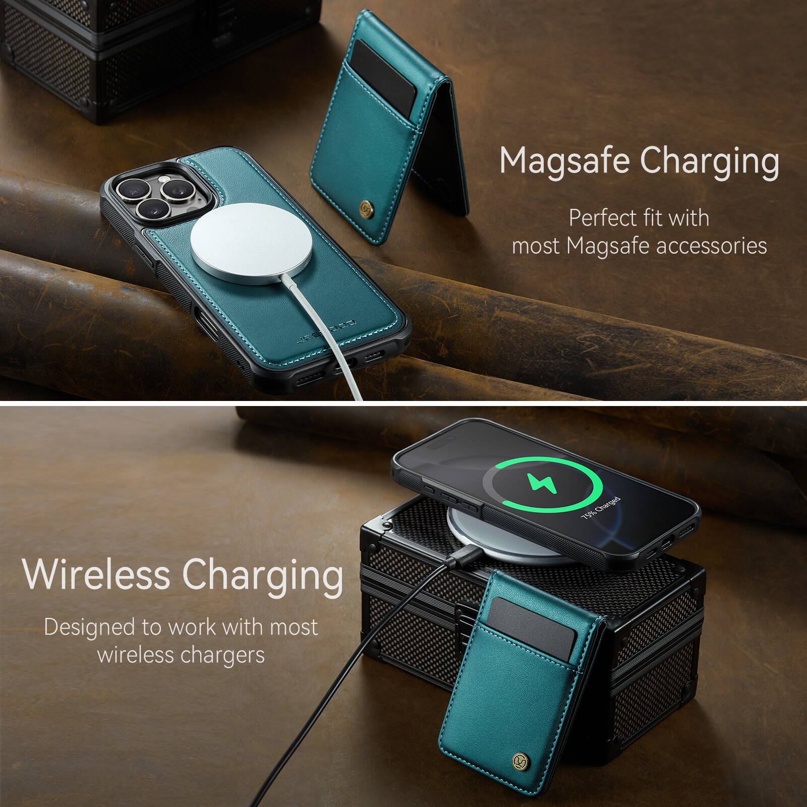 Magsafe Charging  
Perfect fit with most Magsafe accessories  

Wireless Charging  
Designed to work with most wireless chargers  

79% Charged
