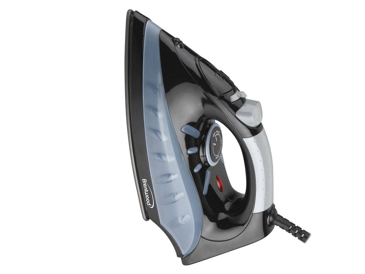 Alt View 6. Brentwood Appliances - Brentwood Non-Stick Steam Iron, Black MPI-62 - Black.