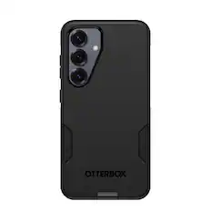 Front. OtterBox - Commuter Series Hard Shell for Galaxy S25 - Black.