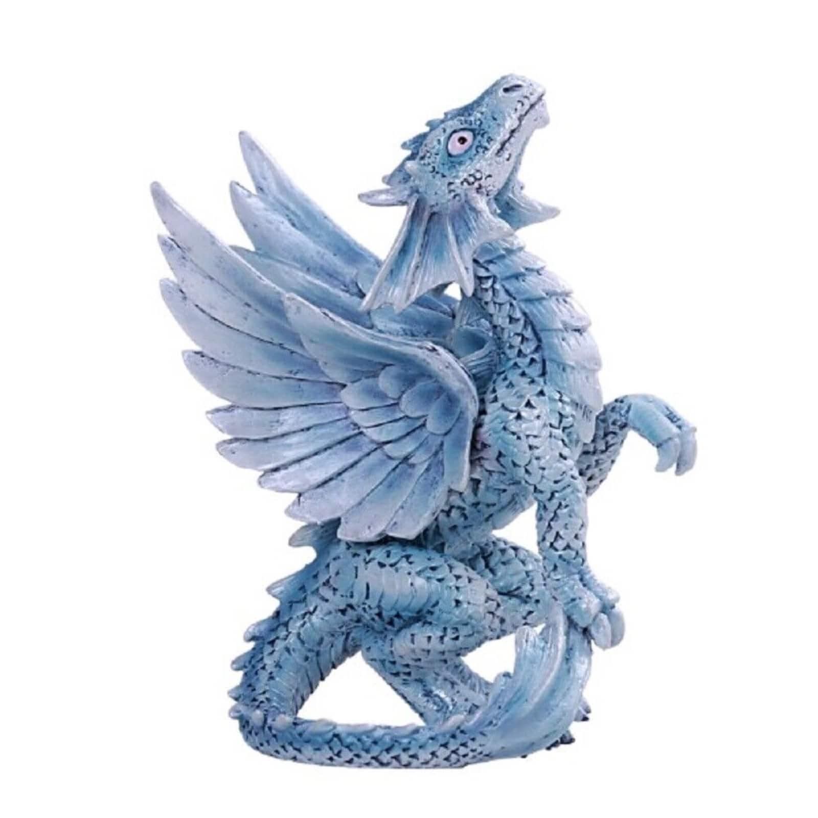 Pacific Trading - Anne Stokes Age of Dragons Iced Wind Dragon Wyrmling Figurine - Blue