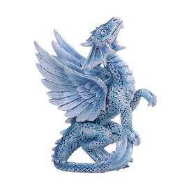 Pacific Trading - Anne Stokes Age of Dragons Iced Wind Dragon Wyrmling Figurine - Blue